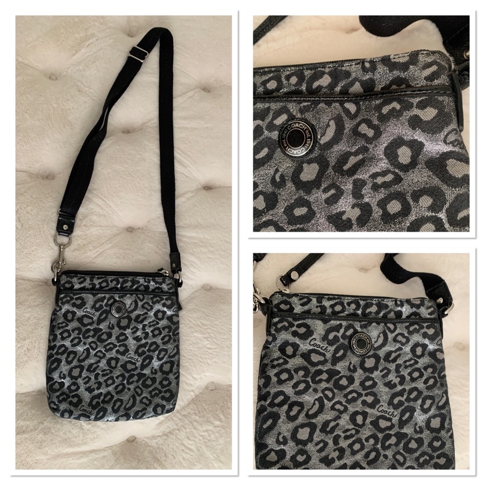 COACH LEOPARD PRINT CROSSBODY HANDBAG